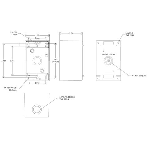 1-gang electrical box dimensions|dimensions of electrical outlet box.